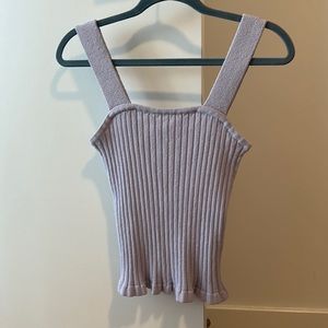 Madewell Lavender Knit Tank Top